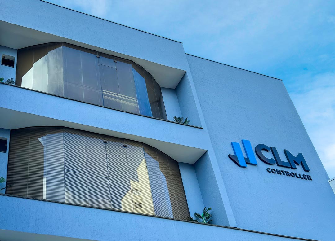 Fachada do escritório de contabilidade premium CLM Controller em São Paulo