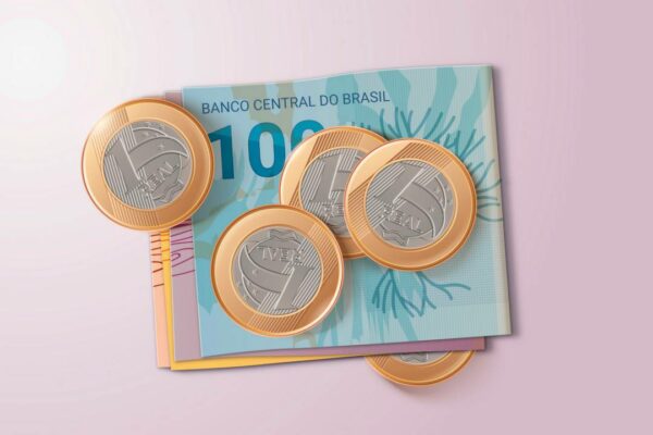 Dinheiro em papel e moeda